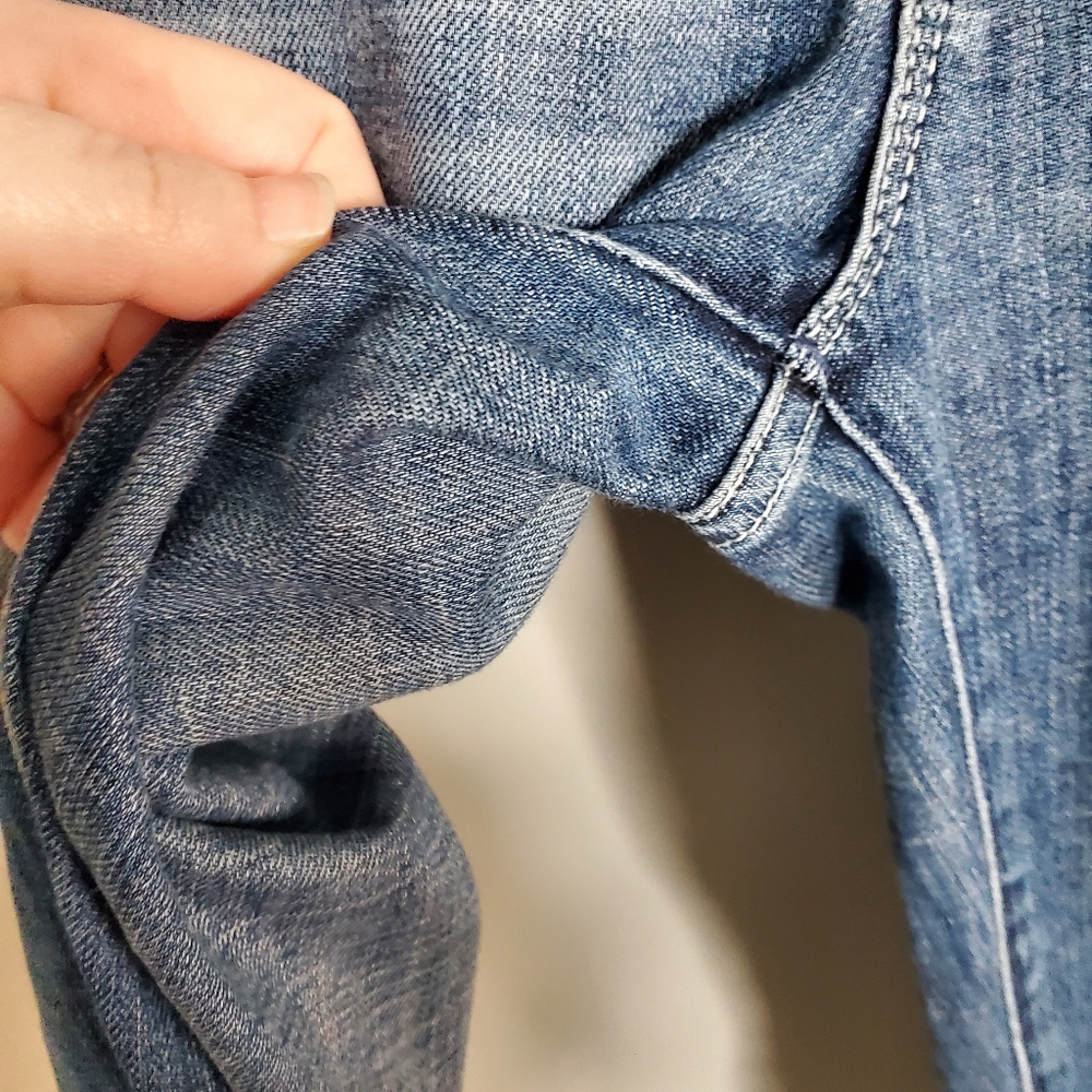 MOTHER The Outsider Denim Jeans in Hooked Wash Low Rise Bootcut size 28 - Picture 11 of 13